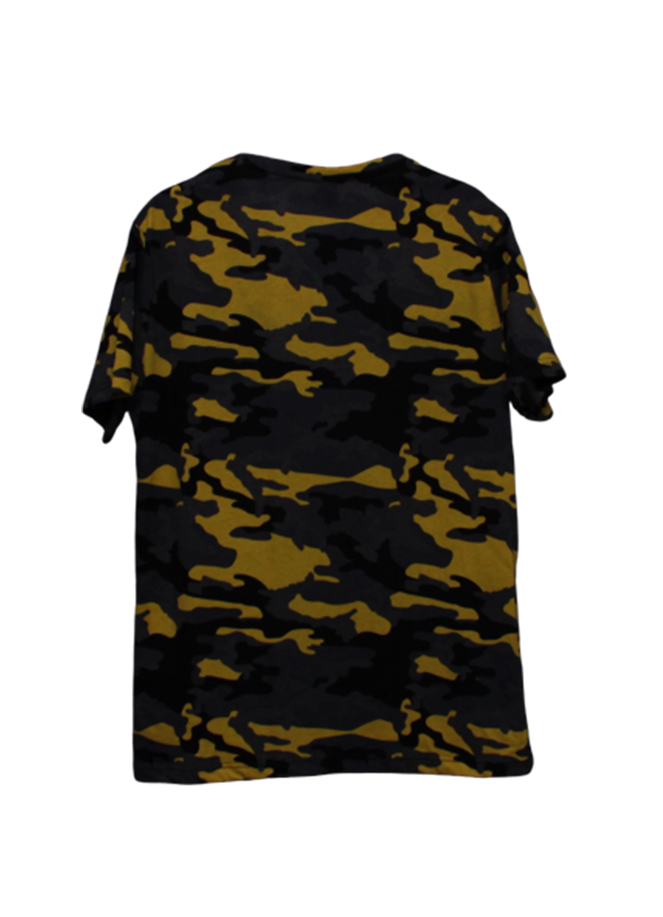 Banger Musik T-Shirt Camouflage Gelb